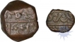 Two Copper Units of Bijapur Sultanates of Muhammad Adil Shah.