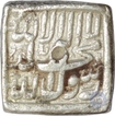 Square Silver Rupee of Akbar of Out of flan mint