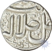 Silver Rupee of Akbar of Ahmadabad Mint.