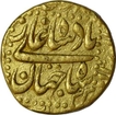 Gold Mohur of Shah Jahan of Out of Fllan Mint.