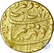 Gold Mohur of Aurangzeb Alamgir of Aurangabad Mint.