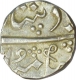 Silver half rupee of Baroda of Anand rao in the name of Muhammad Akbar II.