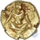 Gold Fanam of Mysore of  Kantirava Narasaraja Wodeyar of 1638-1659 AD.