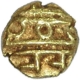 Gold Fanam of Mysore of  Kantirava Narasaraja Wodeyar of 1638-1659 AD.