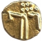 Gold Fanam of Travencore of Vira Raya.