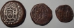 Copper 4 Bazarucos of 2 bazarucos & 1 Bazarucos of Portuguese india of cochin.