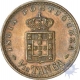 Copper 1/2 Tanga of Goa Portuguese of Carlos I of the year  1903