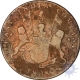 Copper Twenty Cash of Madras Presidency of Soho Mint of the Year of 1808.