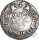 Silver Double Fanam of Madras Presidency.