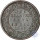 Copper One Quarter  Anna of Victoria Empress of Calcutta Mint of 1882.