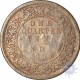 Copper One Quarter Anna of King Edward VII of Calcutta Mint of 1906.