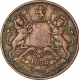 Copper Half Anna of East India Company of Calcutta Mint of 1835.