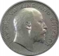 Silver half rupee of King Edward VII of calcutta mint.