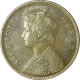 Silver One Rupee of Victoria Queen of Bombay Mint of 1862.