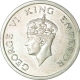 Nickle of One Rupee of King George VI of Lahore Mint of 1947.