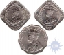 Cupro-nickel 1 anna & 2 annas of King George V of bombay mint.