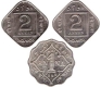 Cupro-nickel 1 anna & 2 annas of King George V of bombay mint.