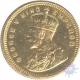 Gold Fifteen Rupees of King George v of Bombay Mint of the year 1918.