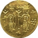 Gold Religious Token of Ram And Lakshman.