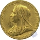 Gold Medal of Queen Victoria of Diamond Jubilee of the year 1897.