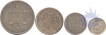 Mombasa. 1888-1890. British East Africa Colonial.Set Of 4 Coins, 1Re, 1/2Re, 1/4Re 2 Annas. 