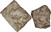 Square Copper Unit of Sebaka Dynasty of Vidarbas of 1st Century BC.