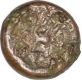 Copper Drachma of Maitrakas of Vallabhi of Sharva Bhattaraka.