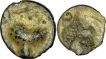 Potin Units of Two Coins of  Satakarni I of Satavahanas of Junner Region.