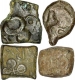 Mixed Lot of Four Copper Units of   Satavahana Dynasty of Satakarni I.