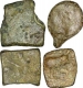 Mixed Lot of Four Copper Units of   Satavahana Dynasty of Satakarni I.