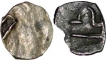 Silver  Tara of Two Coins of Harihara I of Vijayanagara Empire.