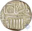 Silver half Rupee of Akbar of mulher mint.