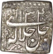 Silver Square Rupee of Akbar.