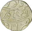 Silver Rupee of Aurangzeb Alamgir of Itawa mint.