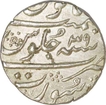 Silver Rupee of Aurangazeb Alamgir of Surat Mint.