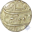 Silver Rupee of Aurangzeb Alamgir of Surat Mint.