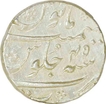 Silver Rupee of Aurangzeb Alamgir of Surat Mint.