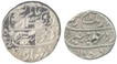 A Set of Silver Half  & one Rupee of Aurangzeb Alamgir of  Surat.