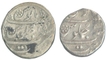 A Set of Silver Half  & one Rupee of Aurangzeb Alamgir of  Surat.