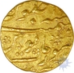 Gold Mohur of Aurangzeb Alamgir of Surat Mint.