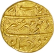 Gold Mohur of Aurangzeb Alamgir of Surat Mint.