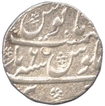 Silver One Rupee Coin of Muhammad Shah of Bareli Mint.