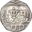 Silver Rupee Coin of Gwalior of Madho Rao of Lashkar Mint.