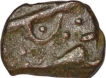 Copper Half Paisa of Lunawada of Wakhat singhi of Katar Mint.