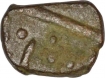 Copper Half Paisa of Lunawada of Wakhat singhi of Katar Mint.