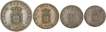 Set of  Bronze coin of four Different Denominations of Goa of India Portuguese.