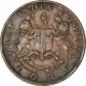 Copper Half Rupee of East India Company of Bombay Presidency of Calcutta Mint of 1834.