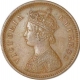 Copper Half Pice of Victoria Empress of Calcutta Mint of 1895.