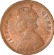 Copper One Quarter Anna of Victoria Queen of Calcutta mint of 1862.