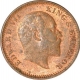 Copper One Quarter Anna of King Edward VII of Calcutta mint of 1905.